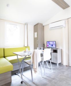 Salon Mobil Home Nautilus Avec 2 Chambres Camping Océan Vacances à Saint Georges De Didonne