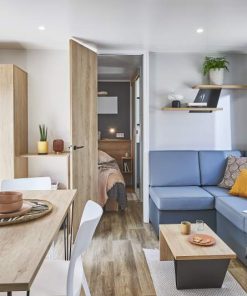 Salon Mobile Home Luxe Azur Au Camping Océan Vacances Près De Royan Pour 6 Personnes